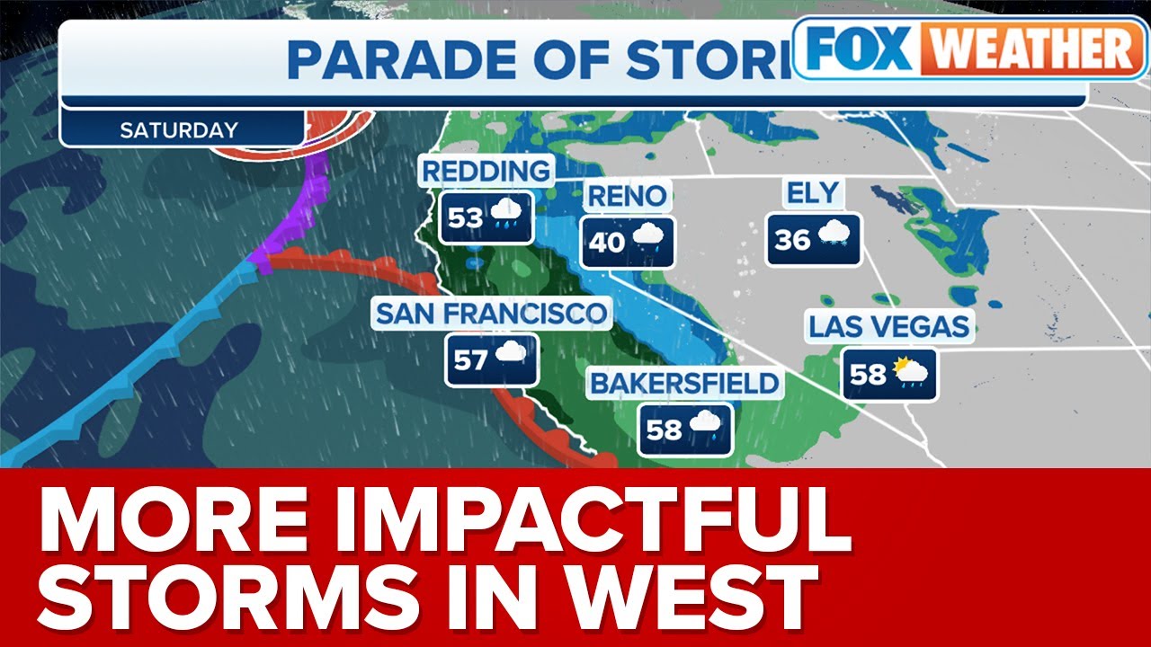 Weekend Atmospheric River Event To Soak West Coast - YouTube