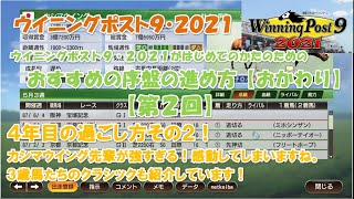 ウイニングポスト９・２０２１【初心者さんのための序盤攻略のコツと進め方・おかわり！その２】カシマウイング先輩が強すぎて感動！！サクラスターオー＆マックスビューティの３歳クラシック！！