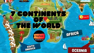 Seven Continents Of The World - Seven Continents Video For Kids l Geography For Kids By Snaptoons l