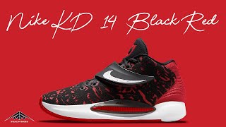 Kevin Durant newest Nike KD 14 Black \u0026 Red Classic Colorway Shoes Exclusive Look \u0026 Price