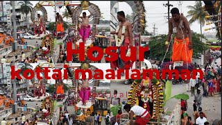 வானத்தில் பறந்து நடனம் - ஹோசூர் கோட்டை மாரி அம்மன் |Hosur Kottai Maari Amman Dance Performance -2024