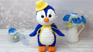 МК ПИНГВИН КРЮЧКОМ ❤ 2-Я ЧАСТЬ  CROCHET PENGUIN PATTERN