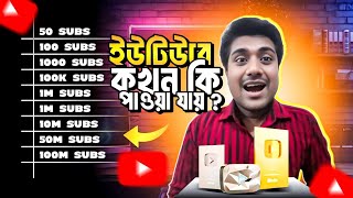 Good News ইউটিউবে কখন কি পাওয়া যায় ২০২৫ || 0 subscribe to 100 Million subscribe || @ShamimTips