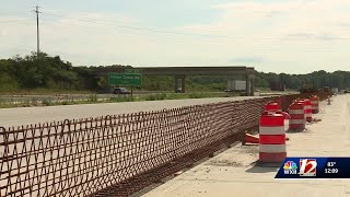 Traffic shift on I-40 in Winston-Salem as Northern Beltway work continues