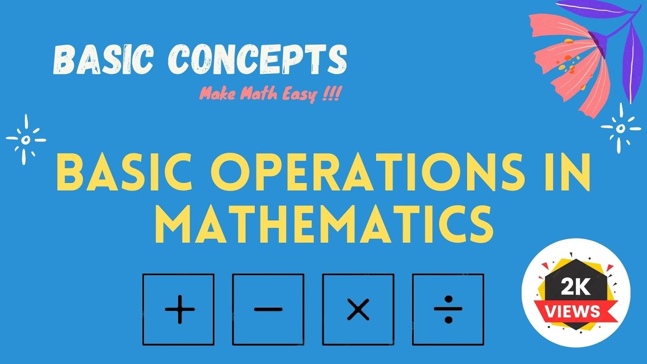 Basic Fundamental Operations In Mathematics Basic Concepts Math