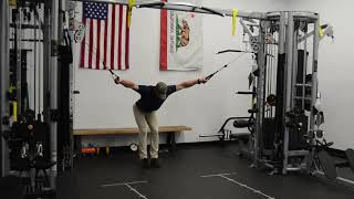 Cable Lat Sweep - Exercise Demo