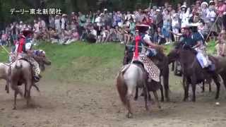 伝統武技、人馬一体の攻防／八戸三社大祭・騎馬打毬(2015/08/02)