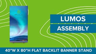 40´w x 80´h | Backlit Display | Banner Stand | Lumos Flat | Ace Displays