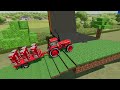 big brutal power tractors in paint containers u0026 beverage transport in cans farming simulator fun