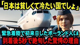 【海外の反応】「日本は貧しくて遅れてる国なんでしょ？」緊急着陸で初めて日本に訪れたポーランド人CAが成田空港で驚愕した衝撃の理由