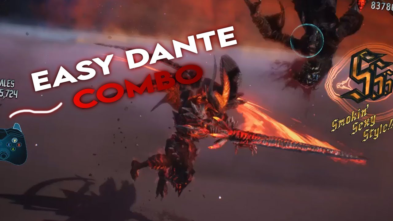 Devil May Cry 5 Dante Easy Sword Combo Youtube