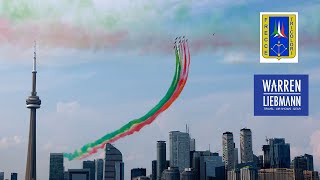 Frecce Tricolori, Italian Air Force performs flyover in Toronto