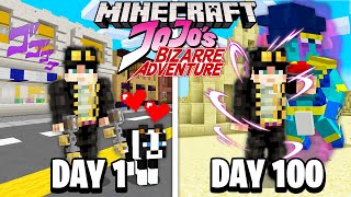 I Survived 100 Days in JoJo's Bizarre Adventure in Minecraft... Here's What Happened...