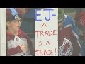 Young Avalanche fan trades stick for his sister