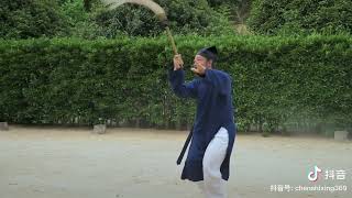 武当太乙拂塵    陳师行道長 Wudang Fu chen horse tail whisk by Master Chen Shixing