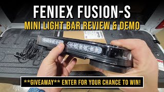 Feniex Fusion-S Amber Mini Light Bar Review (AND GIVEAWAY)