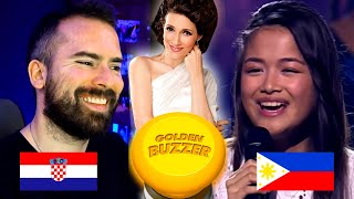 Filipina at Croatia's Got Talent? CHRIZTEL ACEVEDA - 2nd Golden Buzzer | Croat Vocal Coach Reacts