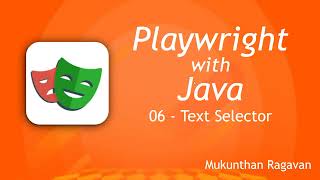 Playwright with Java - Text Selector