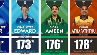 Top 30 Highest Individual Score in ODI | Women's Highest Score in ODI | Most Runs in Cricket History