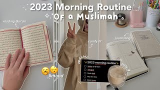 2023 MORNING ROUTINE☕️ | 5am morning, peaceful, exercise, prayers, planning & tafakkur session.