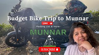 8k for 2days for a Budget Bike Trip in Munnar 🏔 \u0026 Ultimate Packing List