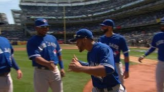 TOR@NYY: Blue Jays starters introduced on Opening Day