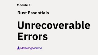 22 Unrecoverable Errors in Rust
