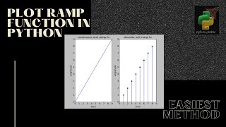 How to plot ramp function using matplotlib in python? #python #matplotlib #rampfunction #DSP