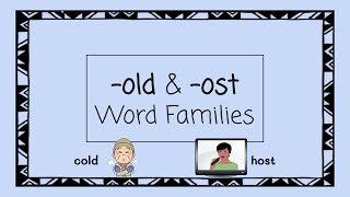 old \u0026 ost Word Families - 4 Minute Phonics