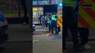 Police Junkies Glasgow City Centre Scotland Fight Arrested