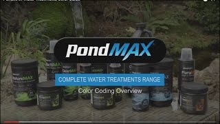 PondMAX Water Treatments Color Guide