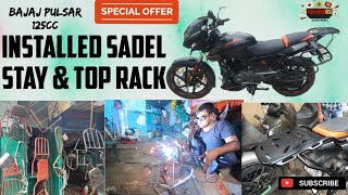 Toprack & Saddlestay Installed On Bajaj Pulsar 125||Wellington market ||Best bike modification shop