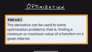 M 4-12: Optimization - Notes
