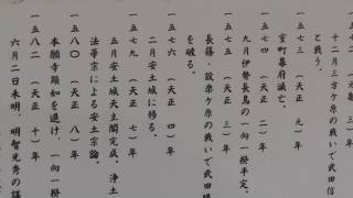 勝幡駅付近の勝幡城の模型を撮影