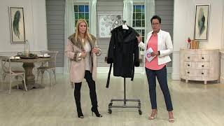 G.I.L.I Faux Shearling Collar Coat on QVC