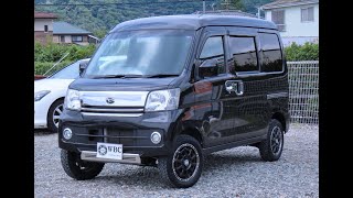 ダイハツ ハイゼットカーゴ660 クルーズターボ ハイルーフ 4WD　リフトアップ　ナビ　ドラレコ　TV　ETC （ブラック）　入庫いたしました