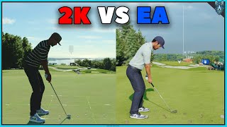 EA Sports PGA Tour vs PGA TOUR 2K23 - Top Of The Rock Challenge