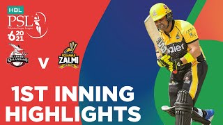 1st Inning Highlights | Lahore Qalandars vs Peshawar Zalmi | HBL PSL 2021 | Match 2 | MG2T