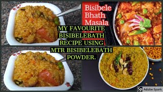 BISIBELEBATH  USING MTR MASALA MIX. MY FAVORITE  .கண்டிப்பா ட்ரை பண்ணுங்க!!! HEALTHY ONE POT MEAL