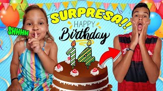 Gatinha das Artes e o ANIVERSÁRIO SURPRESA do seu Irmão | Happy Birthday Surprise Party