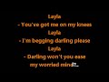 derek and the dominos eric clapton • layla cc 🎤 karaoke instrumental lyrics