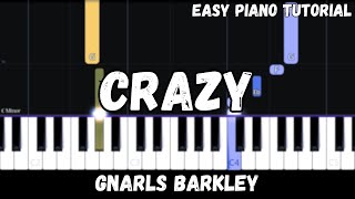 Gnarls Barkley - Crazy (Easy Piano Tutorial)
