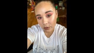 drive-thru makeup look with Jeffree Star palette