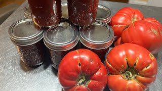 Making Tomato Jam