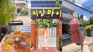 VLOG 나 혼자 치앙마이 몰아보기🧺. 10일동안 발굴한 찐 맛집. 치앙마이 카페•마사지샵 추천. 인생숙소🏡