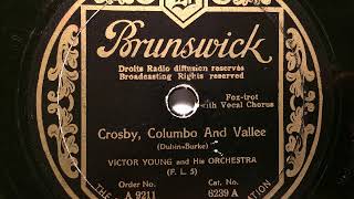 Victor Young Orchestra, vocal chorus, Crosby Columbo and Vallee, Foxtrot, USA, 1931