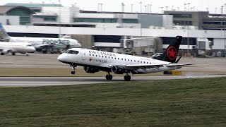 HAVE YOU EVER SEEN A MORE NORMAL LANDING? Air Canada E175S Arrives in Cincinnati on Runway 18L