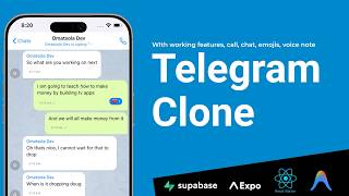 Let's build a Real-Time Messaging App with React Native (Telegram clone | Expo | Supabase)