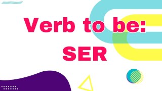 Spanish Lessons:  Verb to be - SER #spanishlessons #basicspanish #learnspanishforbeginners