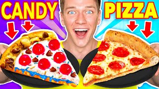 Making FOOD Out Of CANDY!! Learn How To Make DIY Edible Candy vs Real Food McDonalds Challenge